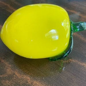 Glass lemon (imperfect - see pictures)- used